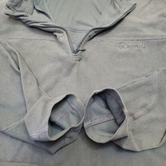 Columbia Pullover Mens Medium Long Sleeve 1/4 Zip Casual Shirt Lightweight Gray - Picture 6 of 13